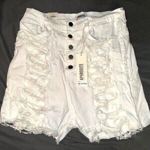 Distressed Jean Shorts NWT
